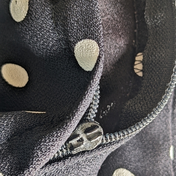 Roberta VINTAGE FLARED HEM COCKTAIL POLKA DOT STRAPPY DRESS SIZE 9/10 - Picture 12 of 16